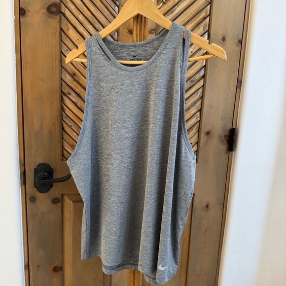 NWOT Nike Dri-fit Heather gray tank top 2XL - Picture 1 of 7